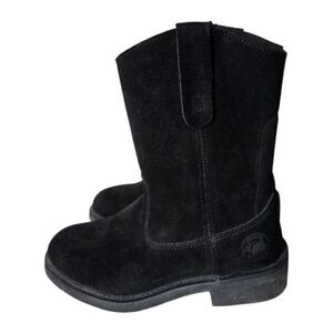 Brahma Del Rio Black Suede Work Boots Men's Size 8 NWOT